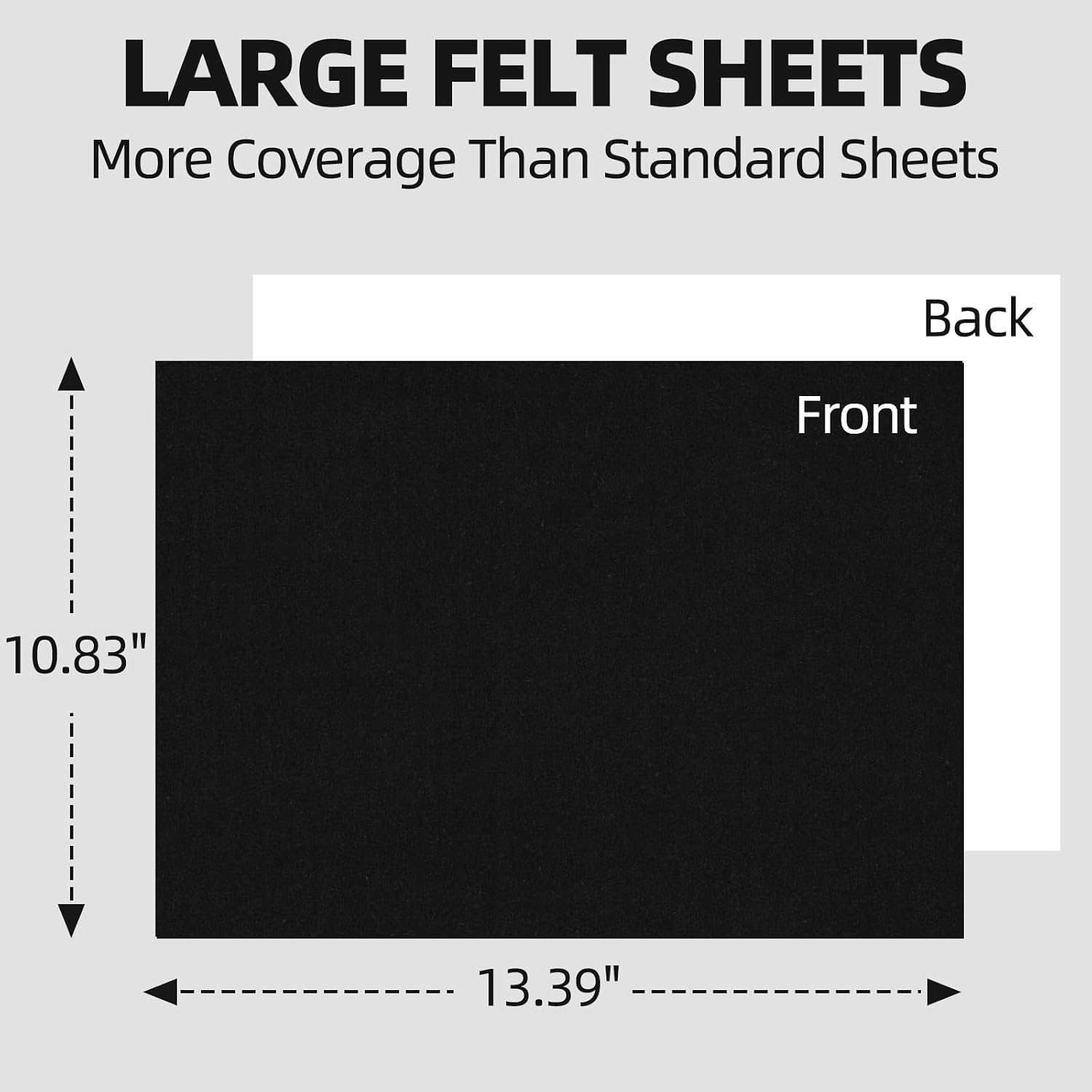 Self-Adhesive Black Felt Surface Set